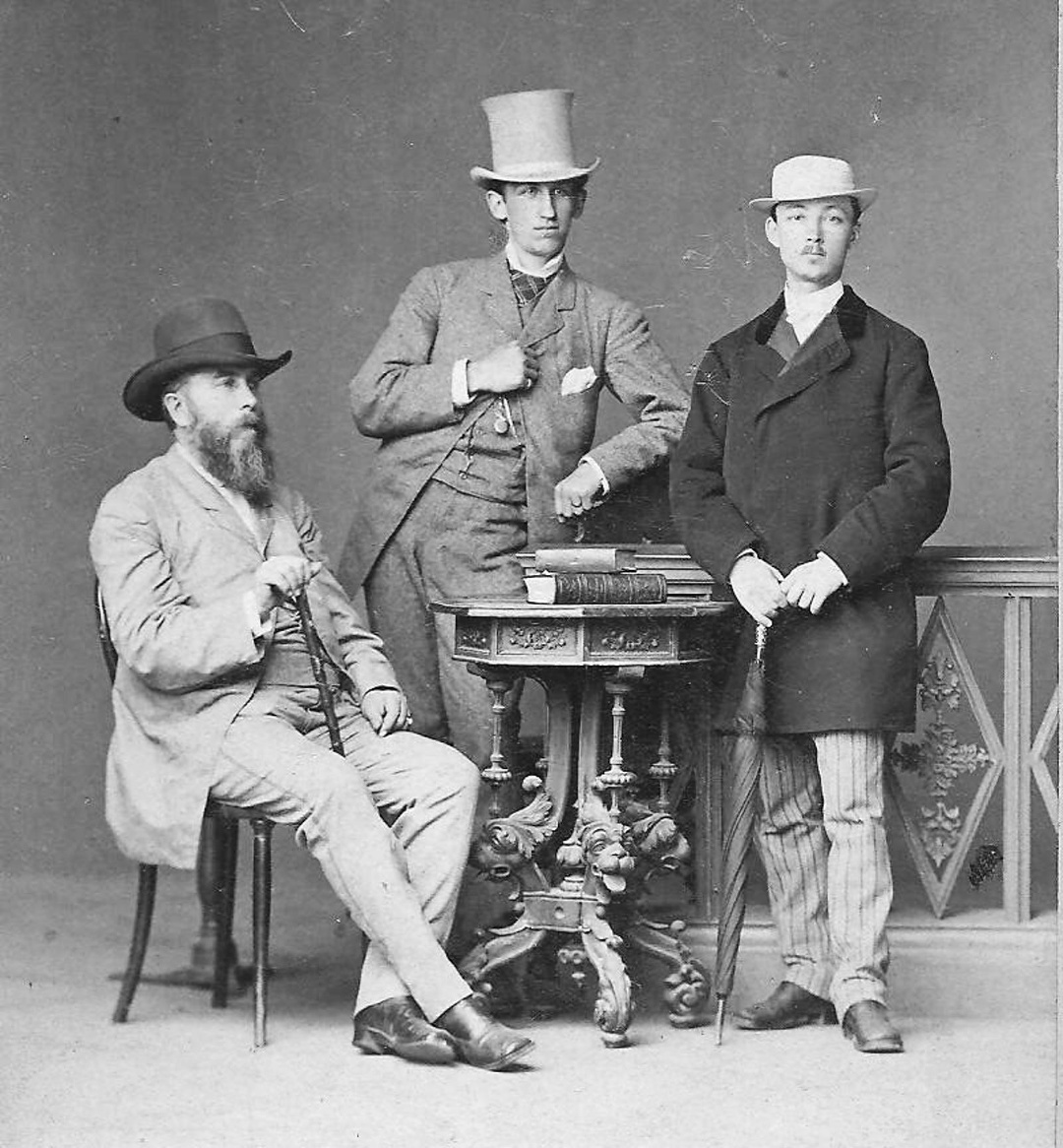 Алексей Иванович Иван Алесеевич Абрикосовы и Шемякин 1876г