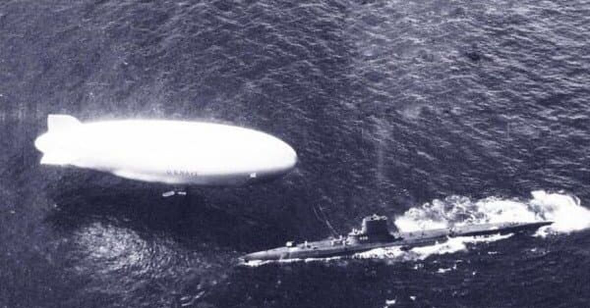 Атака дирижаблем K-74 подлодки U-134, современная реконструкция