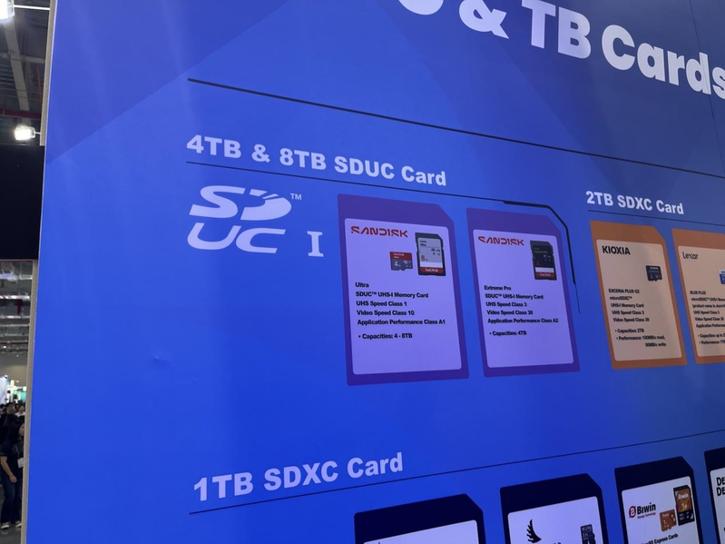 Не прошло и двух лет: первые карты SDUC SanDisk объемом 4 и 8 ТБ скоро появятся в продаже, но они несовместимы со старыми кард-ридерами - 1 Не прошло и двух лет: первые карты SDUC SanDisk объемом 4 и 8 ТБ скоро появятся в продаже, но они несовместимы со старыми кард-ридерами - 1