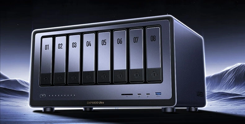 Intel Core 7 150U, 8 ГБ ОЗУ, 128 ГБ SSD, большой набор портов и до 8 мест для накопителей. Представлены NAS Ugreen DXP6800 Ultra и DXP8800 Ultra - 2