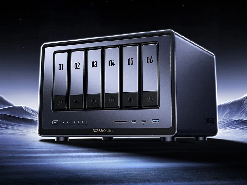 Intel Core 7 150U, 8 ГБ ОЗУ, 128 ГБ SSD, большой набор портов и до 8 мест для накопителей. Представлены NAS Ugreen DXP6800 Ultra и DXP8800 Ultra - 1