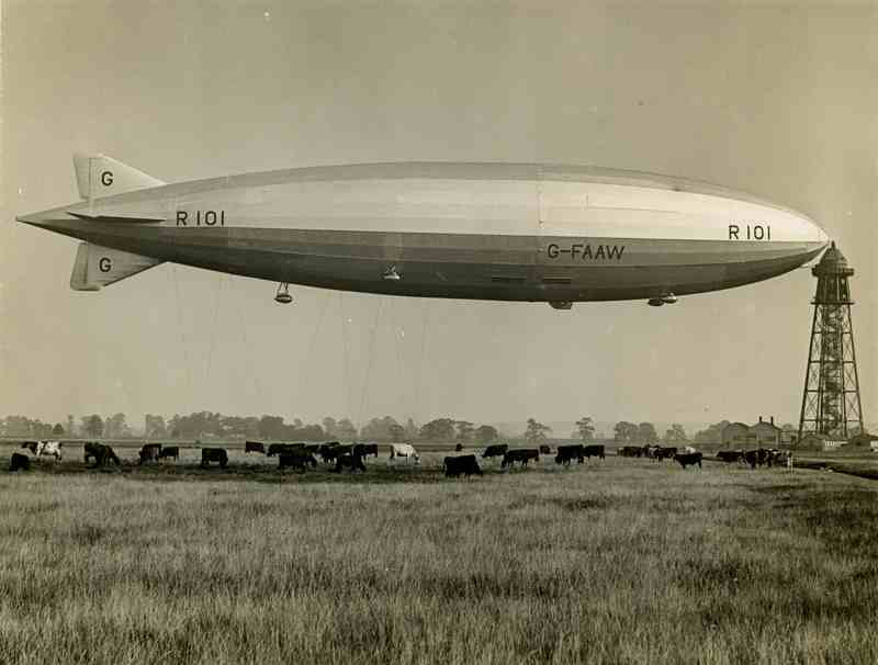Британский пассажирский дирижабль жёсткой конструкции His Majesty Airship R101 выглядел весьма внушительно и красиво и внешне, и в интерьерах, но в устройстве дирижабля всё было «несколько» хуже