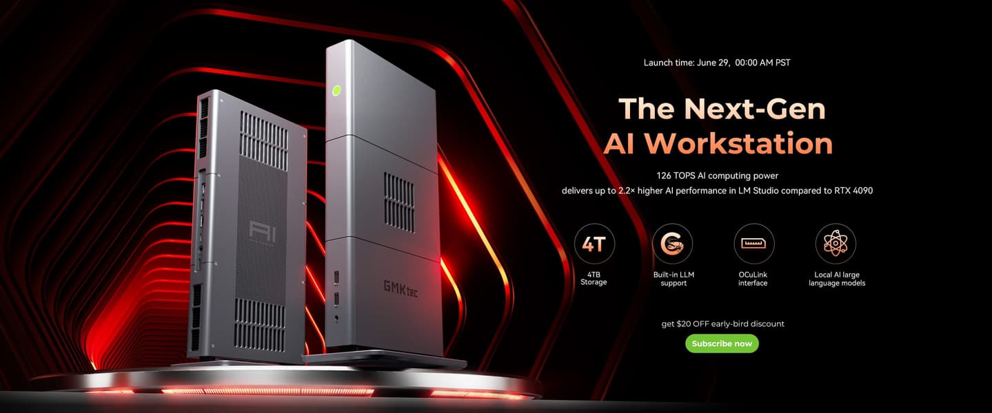 Мини-ПК размером с консоль с флагманским 16-ядерным Ryzen AI MAX+ 395 и 128 ГБ памяти: представлен GMKtec EVO-X3 - 1