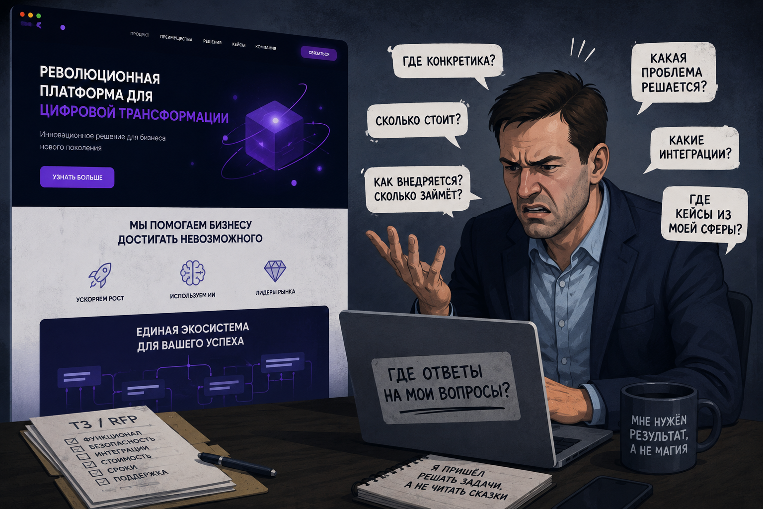 Почему B2B-клиенты ненавидят ваши лендинги про IT-продукты - 1 Почему B2B-клиенты ненавидят ваши лендинги про IT-продукты - 1
