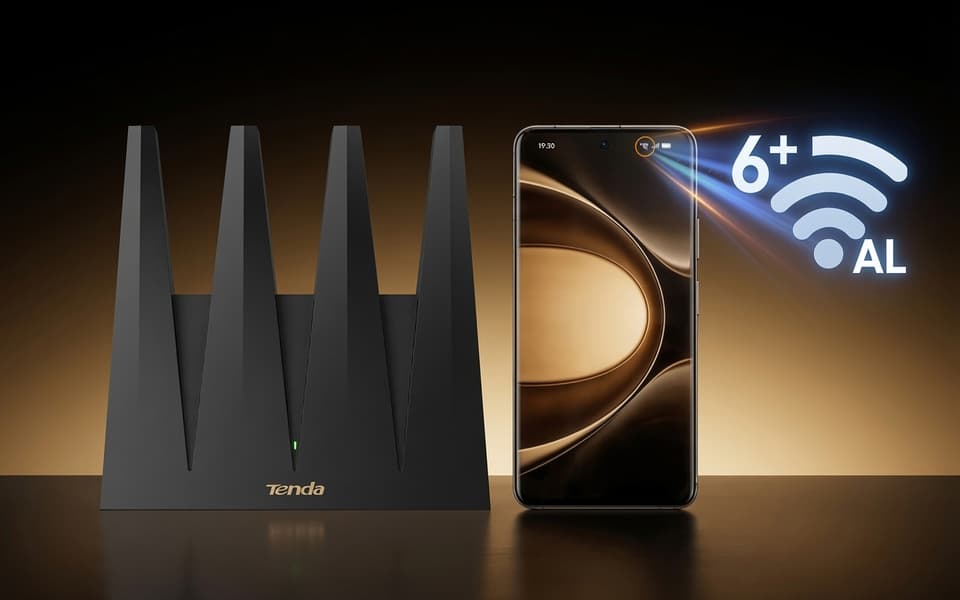 Современный и очень быстрый роутер Wi-Fi 6+ с гигабитными портами за 20 долларов. Представлен Tenda AX3000 Vertical Little Taishan - 1