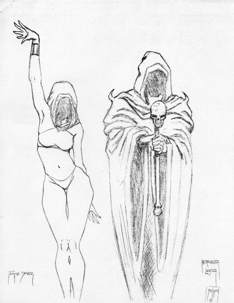 Танцовщица и Король Червей. Рисунок Mark Jackson