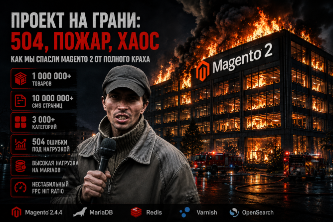 Как я спасал Magento 2 с 1 млн товаров и 10 млн CMS страниц от 504 ошибок - 1 Как я спасал Magento 2 с 1 млн товаров и 10 млн CMS страниц от 504 ошибок - 1