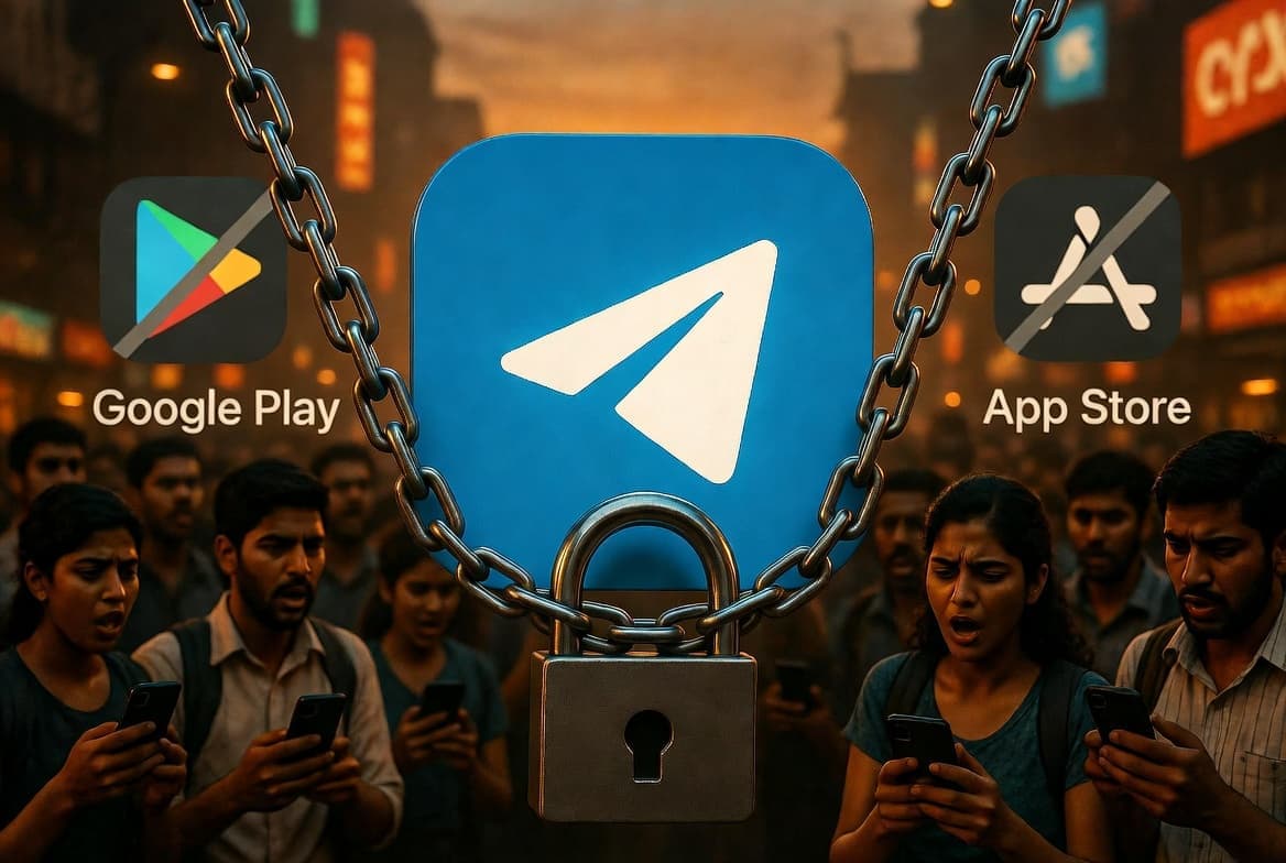 Блокировка Telegram в Индии прекращается 22 июня, а пока что в стране зафиксирован рекорд по загрузкам VPN - 1