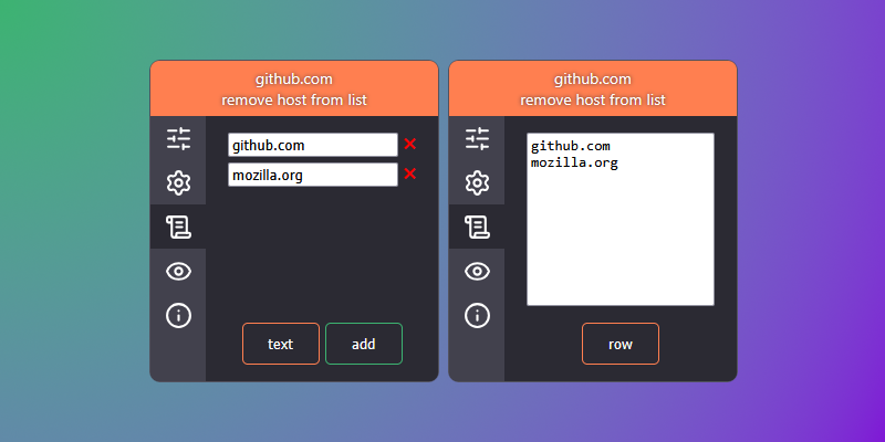 Ограничения Manifest V3 в расширении EasyProxy для управления прокси - 3 Host list
