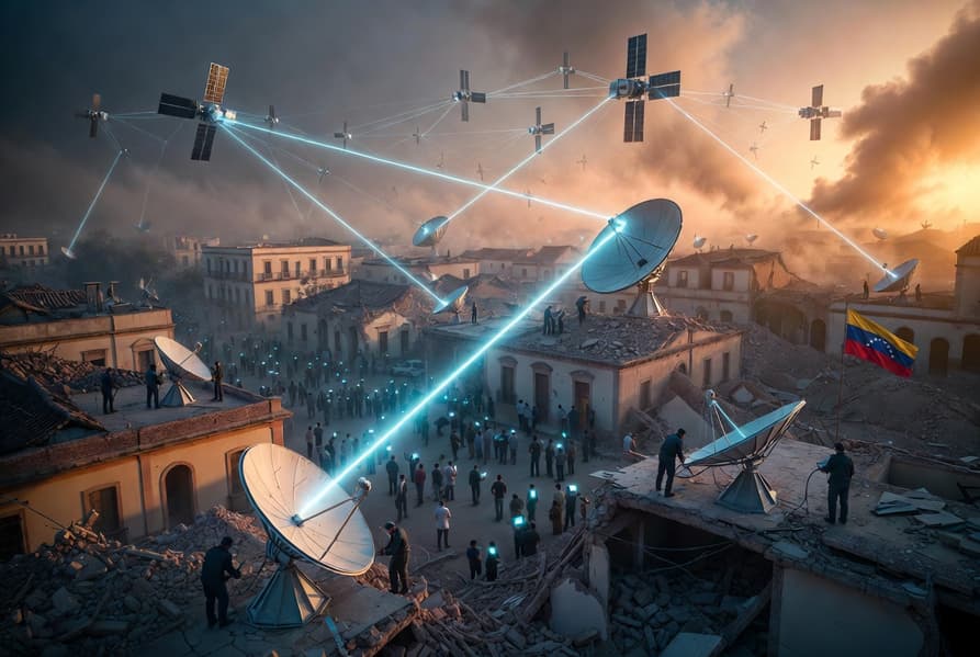 Starlink открыл бесплатный доступ к спутниковому интернету и меняет поврежденные тарелки в пострадавших районах после землетрясений в Венесуэле - 1