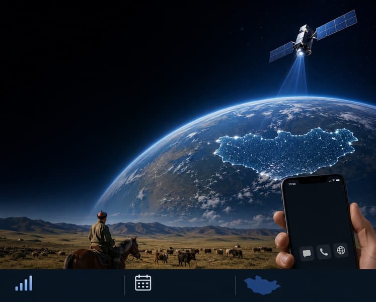 Интернет со спутника напрямую в смартфоне: Starlink Mobile запускает прямую спутниковую связь в Монголии - 1