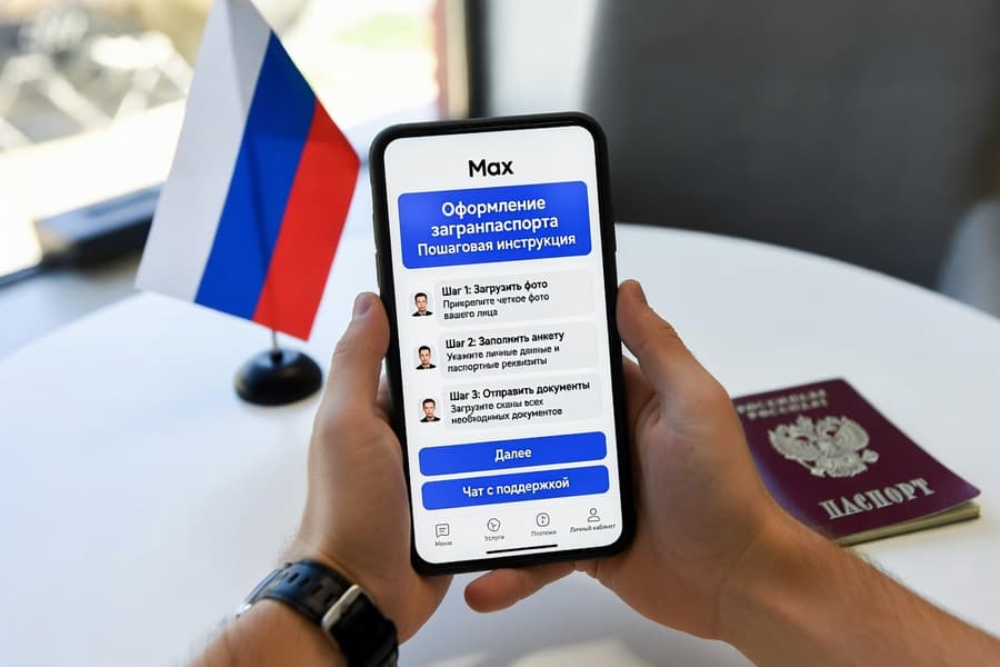 Оформить загранпаспорт — только через российский мессенджер Max? Слухи официально опровергнуты - 1 Оформить загранпаспорт — только через российский мессенджер Max? Слухи официально опровергнуты - 1