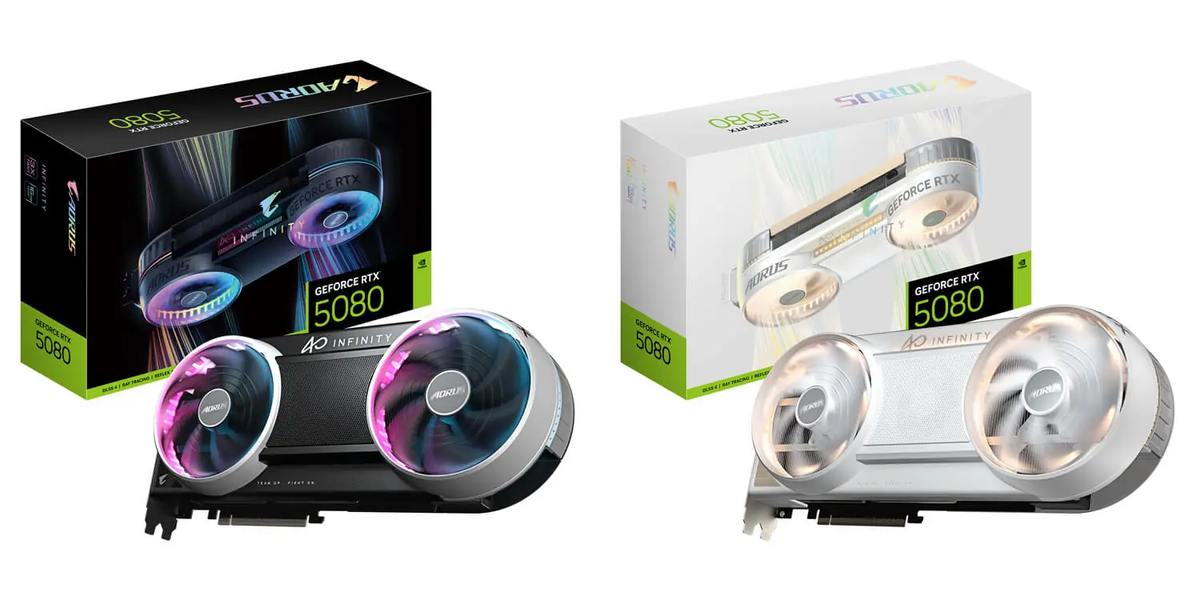 Представлены юбилейные видеокарты Gigabyte Aorus GeForce RTX 5080 Infinity: одна из версий получила отделку под дерево - 1 Представлены юбилейные видеокарты Gigabyte Aorus GeForce RTX 5080 Infinity: одна из версий получила отделку под дерево - 1