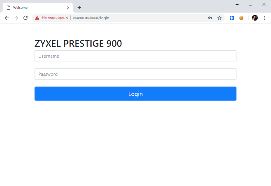По интерфейсу можно определить, что используется роутер Zyxel Prestige 900.
