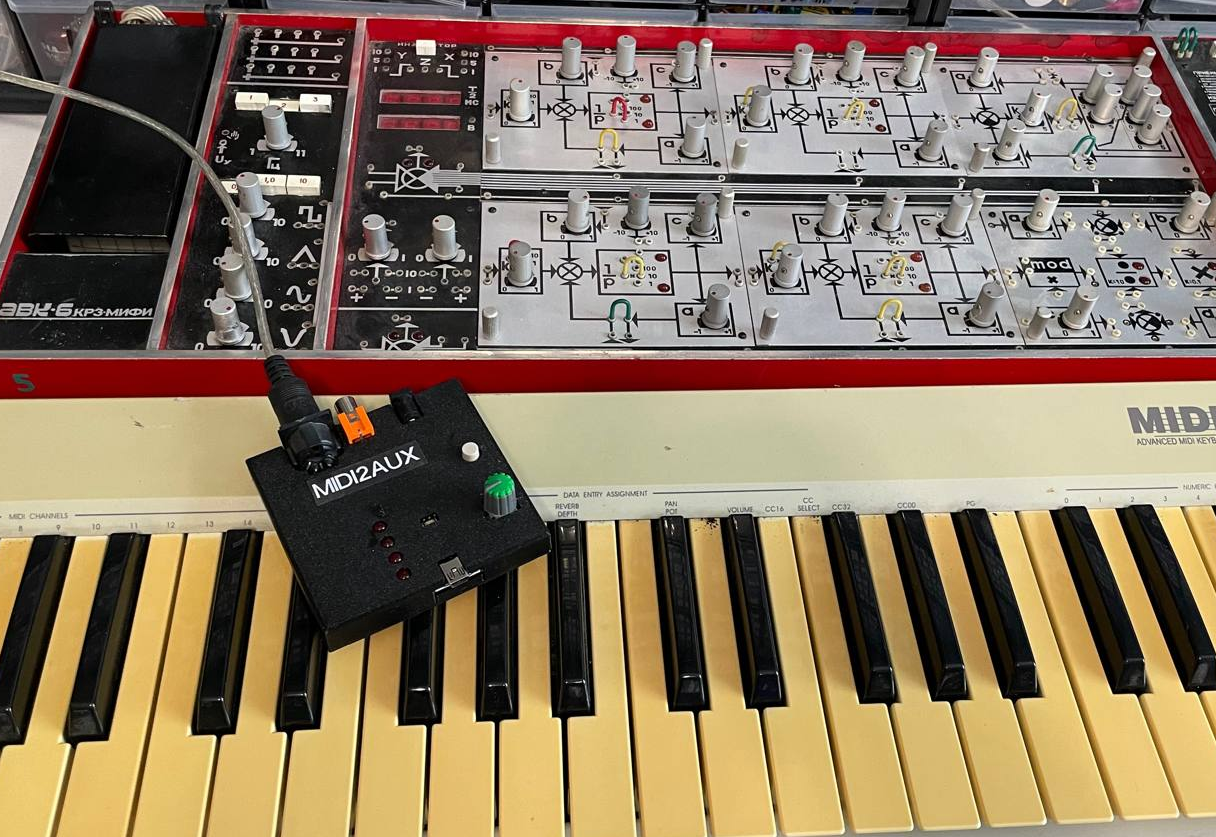 Самодельный MIDI2AUX переходник Github проекта