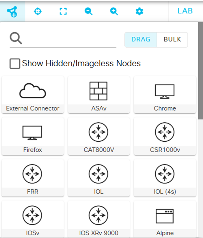 Рисунок 6. Панель Add Nodes