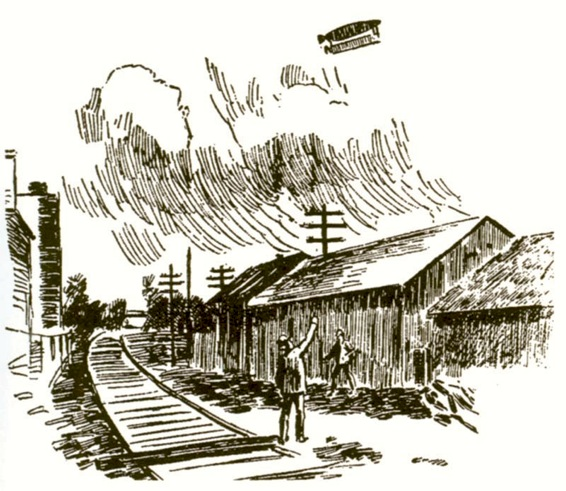 Интересно, что на этой иллюстрации в The Chicago Times-Herald от 12 апреля 1897 года дирижабль рубежа XIX-XX веков нарисован совершенно реалистично. Трудно сказать, правда, был ли он именно так описан очевидцами, или же художник просто был знаком с обликом реальных дирижаблей своего времени