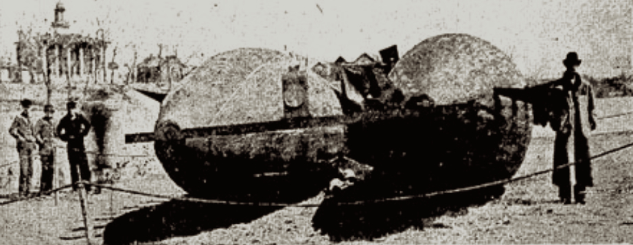 16 апреля 1897 года дело дошло до скандала с «обнаружением» специально построенного местными шутниками фейкового дирижабля в Ватерлоо, Айова