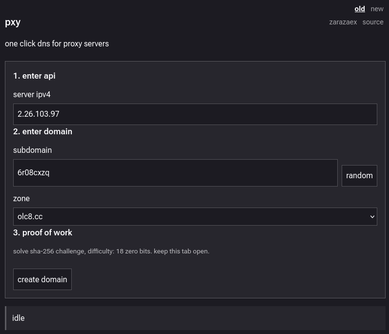 заполняйте поля ipv4, subomain, zone 