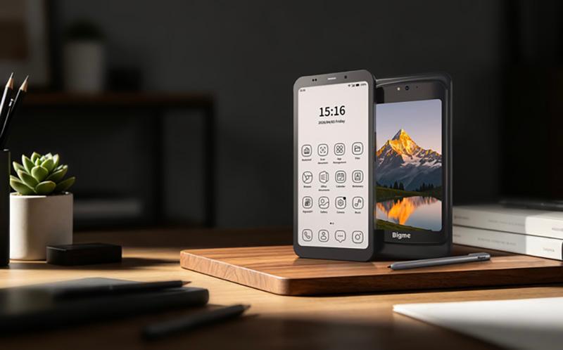 Экран E Ink разогнали до 80 Гц. Представлен необычный смартфон Bigme Hibreak Dual 2 с двумя дисплеями на 5 и 6 дюймов - 1