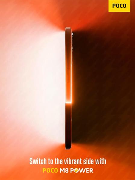 Мощь — это 8000 мАч, 45 Вт, IP65 и Snapdragon 4 Gen 4. Раскрыты характеристики Poco M8 Power - 1