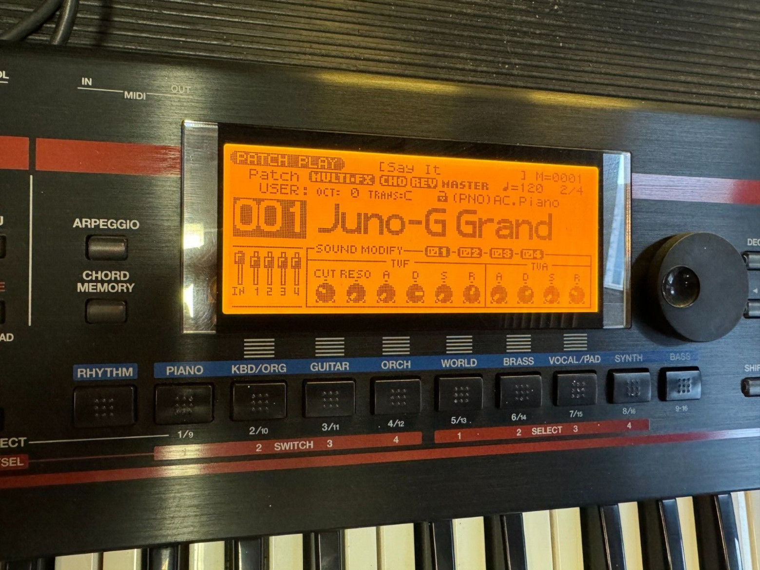 Необычный ремонт LCD Roland JUNO-G - 1 Необычный ремонт LCD Roland JUNO-G - 1
