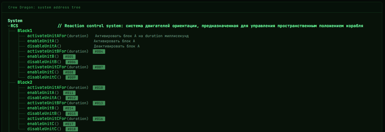 Методы управления маневровыми двигателями