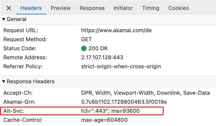 Заголовок HTTP Alt-Svc