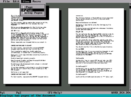 Режим WYSIWYG в Microsoft Word 5.0 (1989 г.). Источник