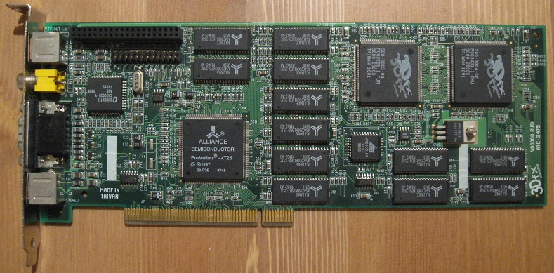3dfx Voodoo Rush с видеочипом AT25. Фото с сайта vintage3d