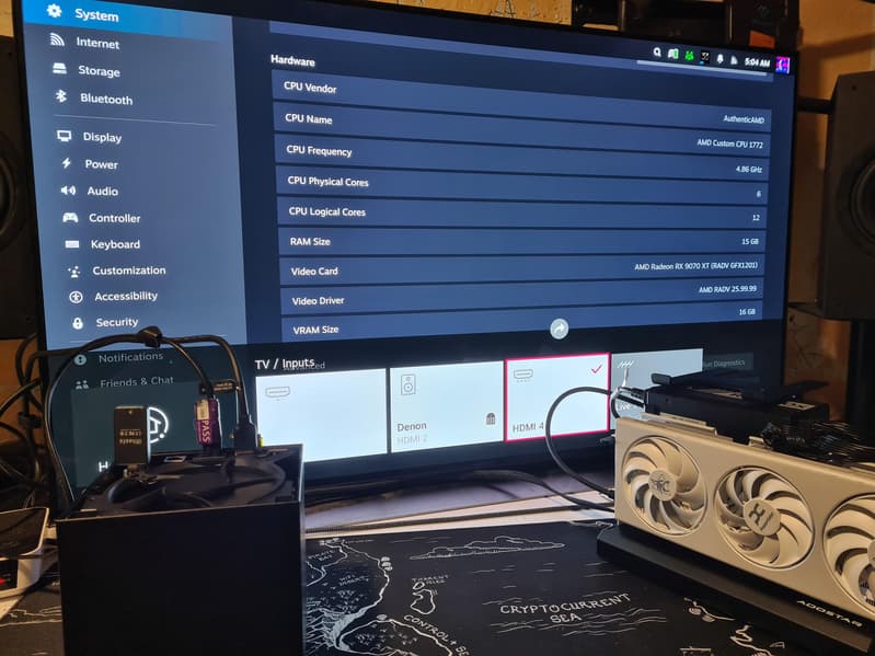К Steam Machine подключили Radeon RX 9070 XT, но пришлось вытащить из ПК SSD. Пользователи начинают экспериментировать со своими устройствами - 1 К Steam Machine подключили Radeon RX 9070 XT, но пришлось вытащить из ПК SSD. Пользователи начинают экспериментировать со своими устройствами - 1