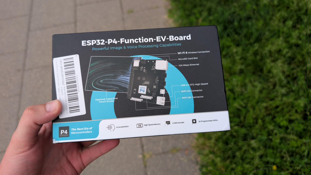 плата ESP32-P4 Function EV rev 3.2 ещё в упаковке - только приехала