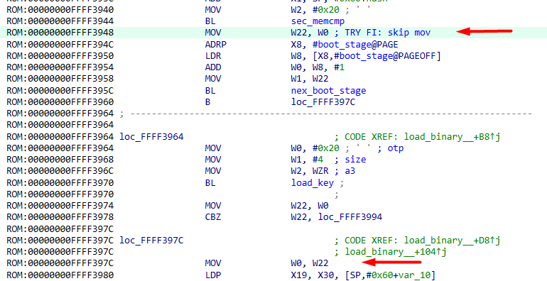 Конец функции load_binary