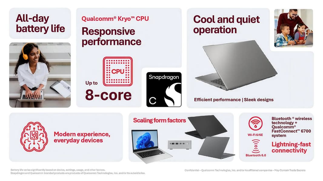 SoC Snapdragon C для «300-долларовых» ноутбуков намного мощнее Intel N250, но это технически старый процессор с четырьмя ядрами - 2 SoC Snapdragon C для «300-долларовых» ноутбуков намного мощнее Intel N250, но это технически старый процессор с четырьмя ядрами - 2