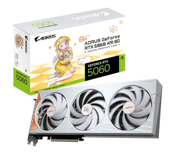 Эта GeForce RTX 5060 чудовищно огромна. Gigabyte представила Aorus GeForce RTX 5060 ARI 8G длиной почти 330 мм - 2 Эта GeForce RTX 5060 чудовищно огромна. Gigabyte представила Aorus GeForce RTX 5060 ARI 8G длиной почти 330 мм - 2