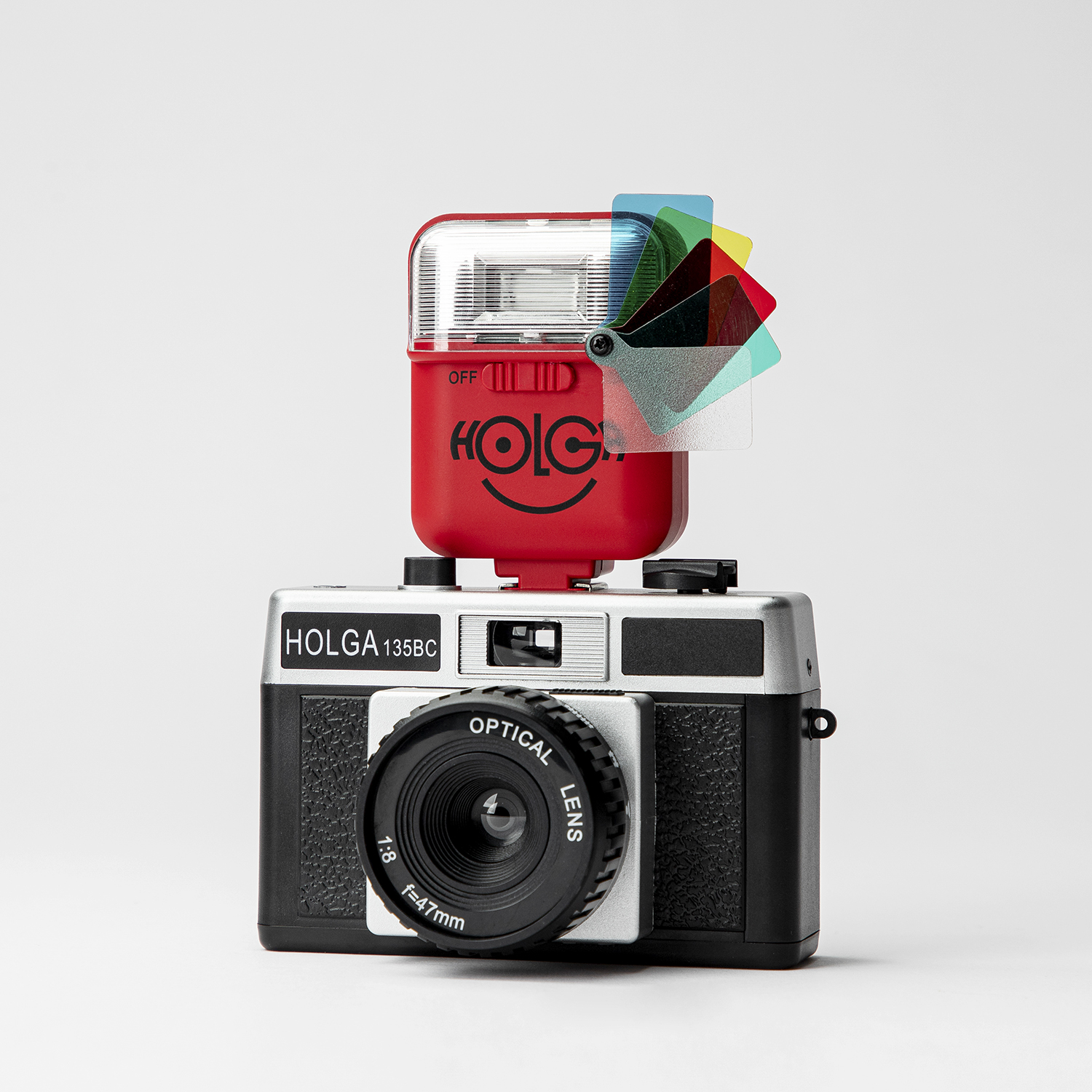 Собственно, одна из вспышек с лого ломографических камер Holga