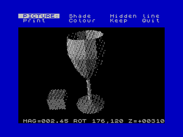 ZX Spectrum вырисовывает 3D-графику