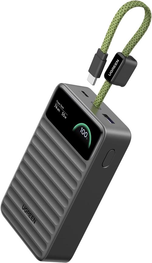 20 000 мАч, 55 Вт и встроенный экран — за 70 евро. Мобильный аккумулятор Ugreen Nexode 55W Power Bank вышел в Европе - 1 Фото 1