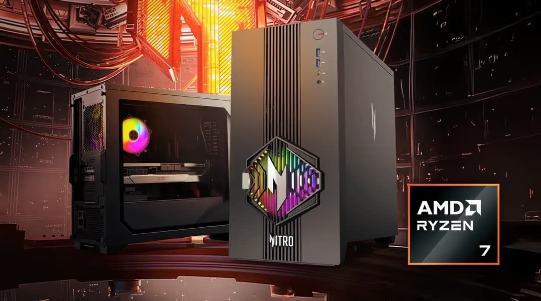 Таковы новые ценовые реалии. Acer представила игровой ПК Nitro 30 с Ryzen 7 8700F и Radeon RX 9070 XT за 3700 долларов - 1