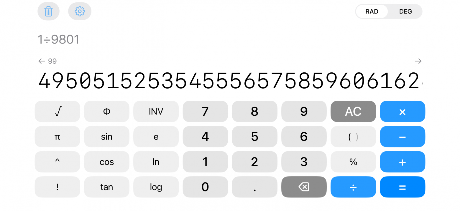 Constructive Calculator