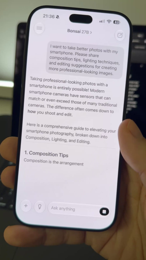 «Новый чип A20 Pro — это просто зверь». Энтузиаст запустил на iPhone 18 Pro ИИ-модель с 27 млрд параметров - 1 Фото 1