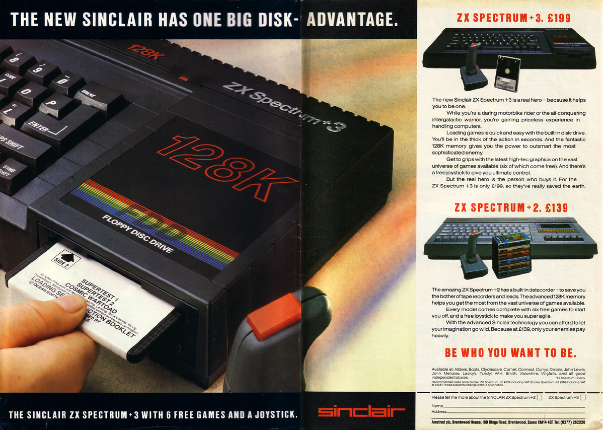 Журнальная реклама ZX Spectrum +3