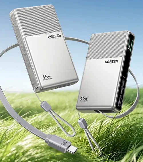 20 000 мАч, 45 Вт и целых два встроенных кабеля USB-C — всего 40 долларов. Представлен мобильный аккумулятор Ugreen P7 - 1 20 000 мАч, 45 Вт и целых два встроенных кабеля USB-C — всего 40 долларов. Представлен мобильный аккумулятор Ugreen P7