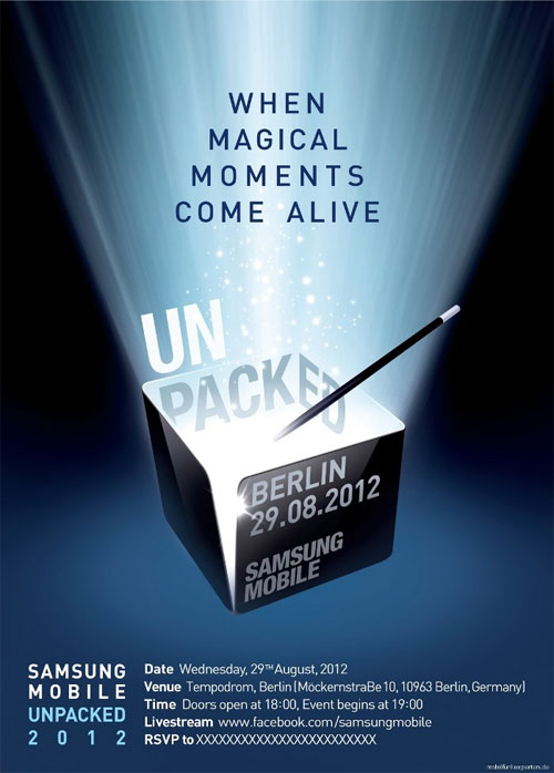29 августа. Samsung UNPACKED 2012
