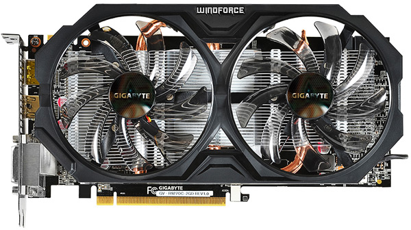 Для охлаждения 3D-карты Gigabyte GV-R927OC-2GD используется кулер WindForce 2X