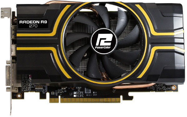 3D-карта PowerColor R9 270 OC разогнана производителем