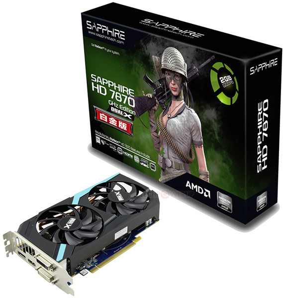 3D-карта Sapphire Radeon HD 7870 Dual-X Edition получила кулер с двумя вентиляторами