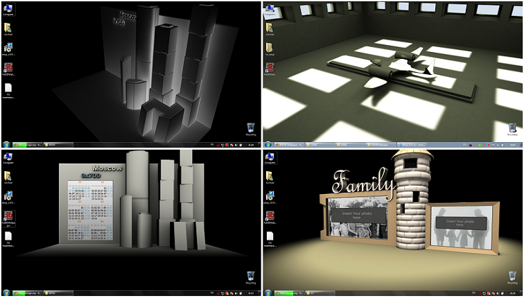 3D модели на рабочем столе