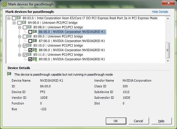 Гипервизор ESXi определяет видеокарту