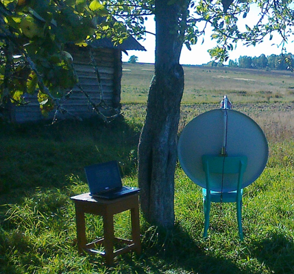 3G интернет в удаленности от базовой станции с помощью тарелки и кофейной банки 3G интернет в удаленности от базовой станции с помощью тарелки и кофейной банки